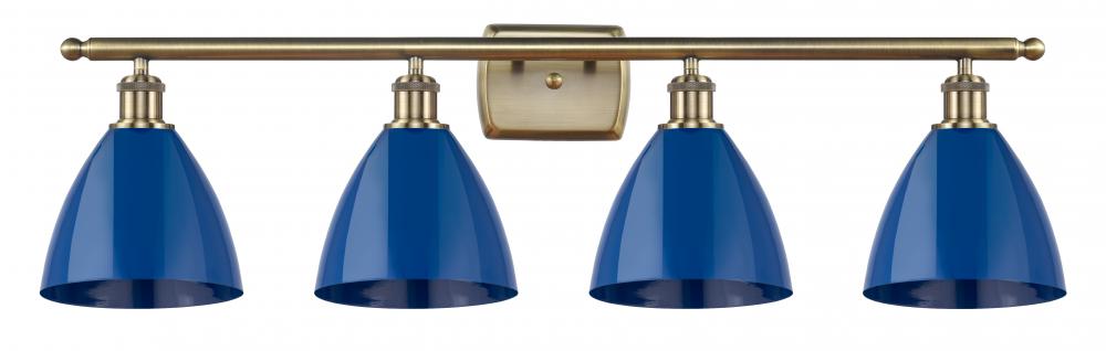 Plymouth - 4 Light - 38 inch - Antique Brass - Bath Vanity Light