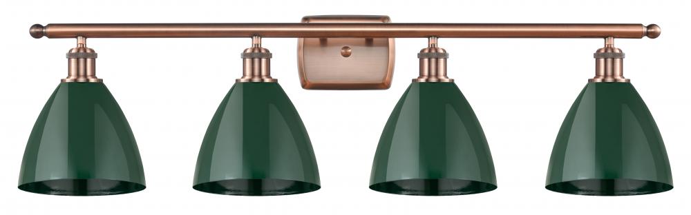 Plymouth - 4 Light - 38 inch - Antique Copper - Bath Vanity Light