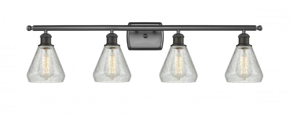 Conesus - 4 Light - 36 inch - Oil Rubbed Bronze - Bath Vanity Light