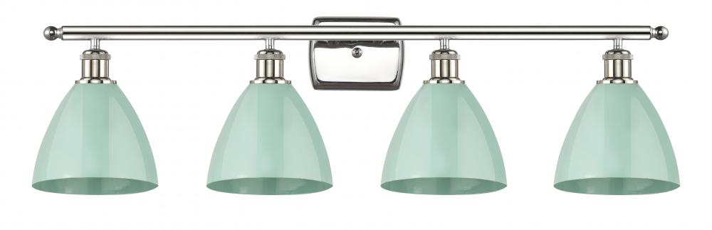 Plymouth - 4 Light - 38 inch - Polished Nickel - Bath Vanity Light