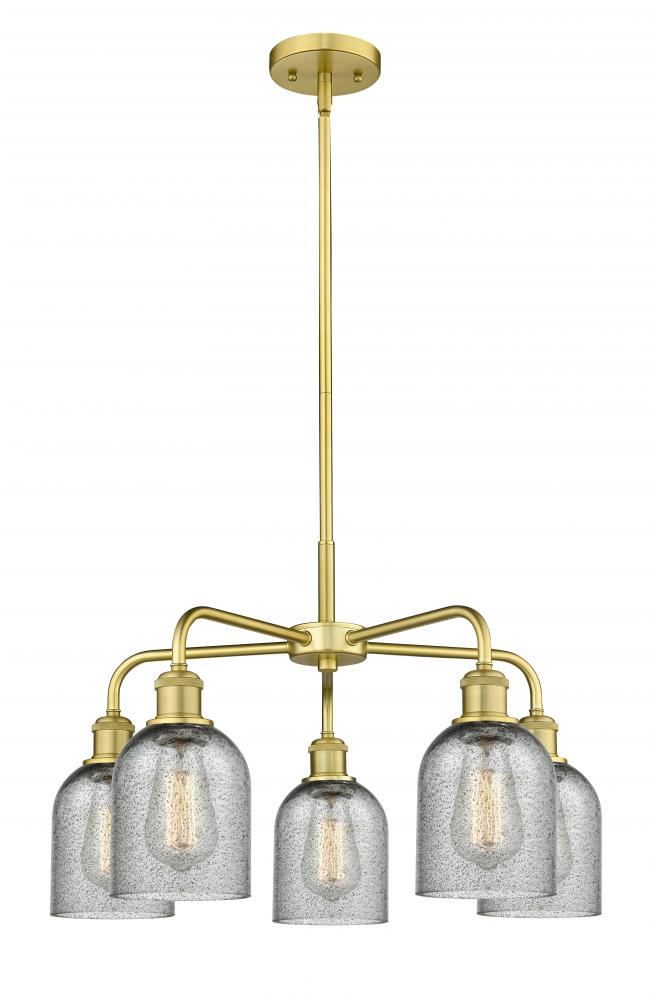 Caledonia - 5 Light - 23 inch - Satin Gold - Chandelier