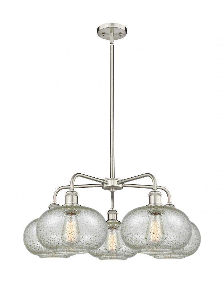 Gorham - 5 Light - 28 inch - Satin Nickel - Chandelier