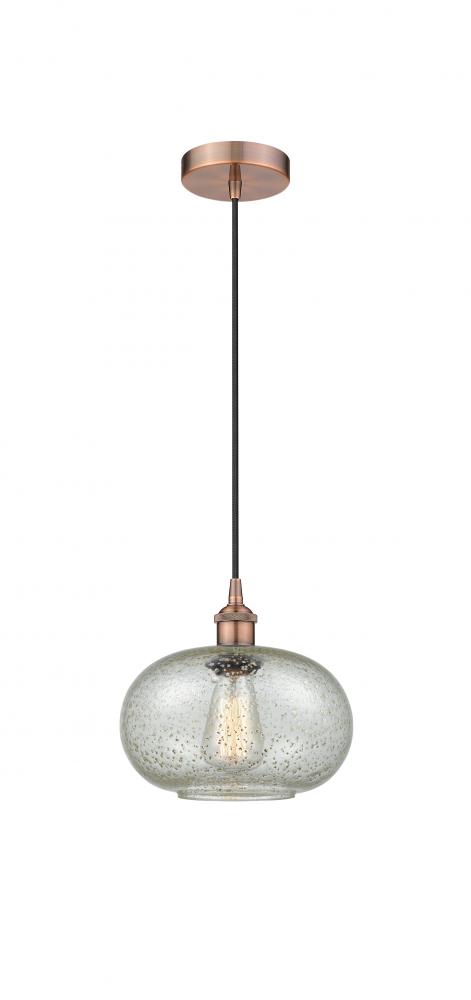 Gorham - 1 Light - 10 inch - Antique Copper - Cord hung - Mini Pendant