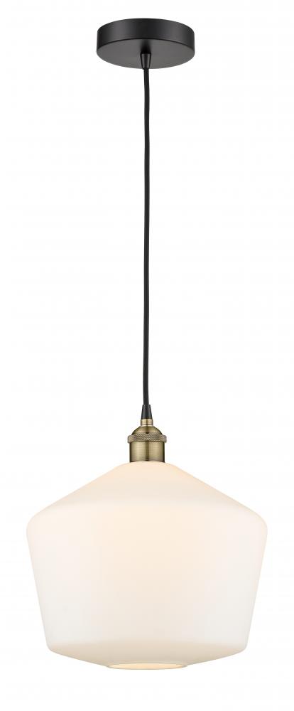 Cindyrella - 1 Light - 12 inch - Black Antique Brass - Cord hung - Mini Pendant