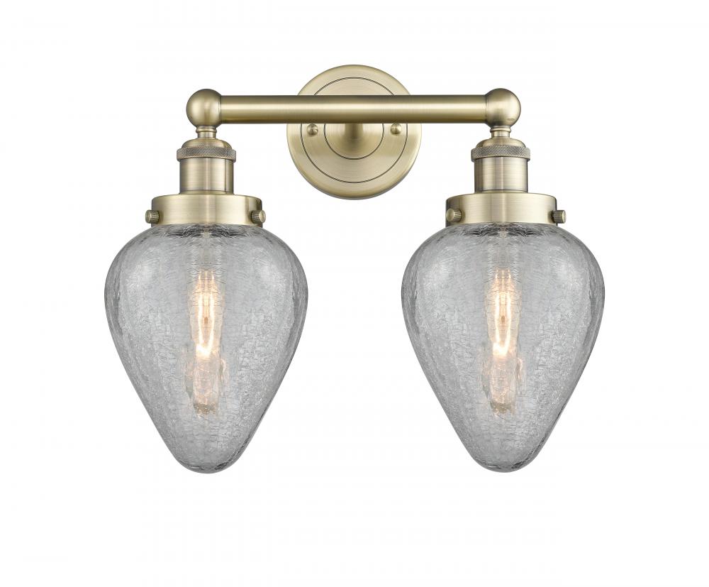 Geneseo - 2 Light - 16 inch - Antique Brass - Bath Vanity Light