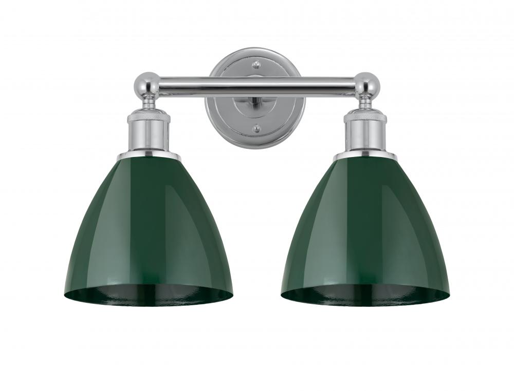 Plymouth - 2 Light - 17 inch - Polished Chrome - Bath Vanity Light