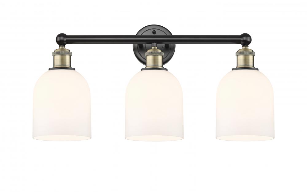 Bella - 3 Light - 24 inch - Black Antique Brass - Bath Vanity Light