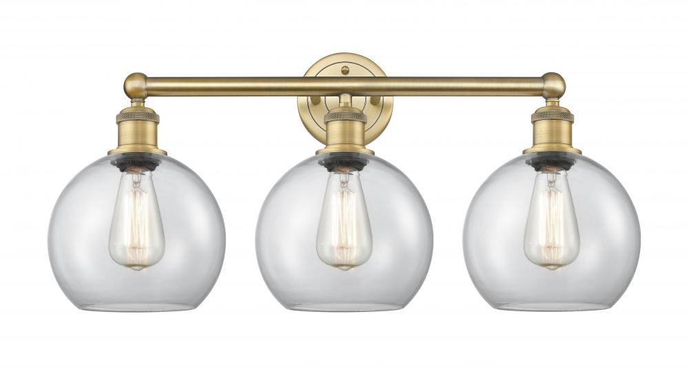 Athens - 3 Light - 26 inch - Brushed Brass - Bath Vanity Light