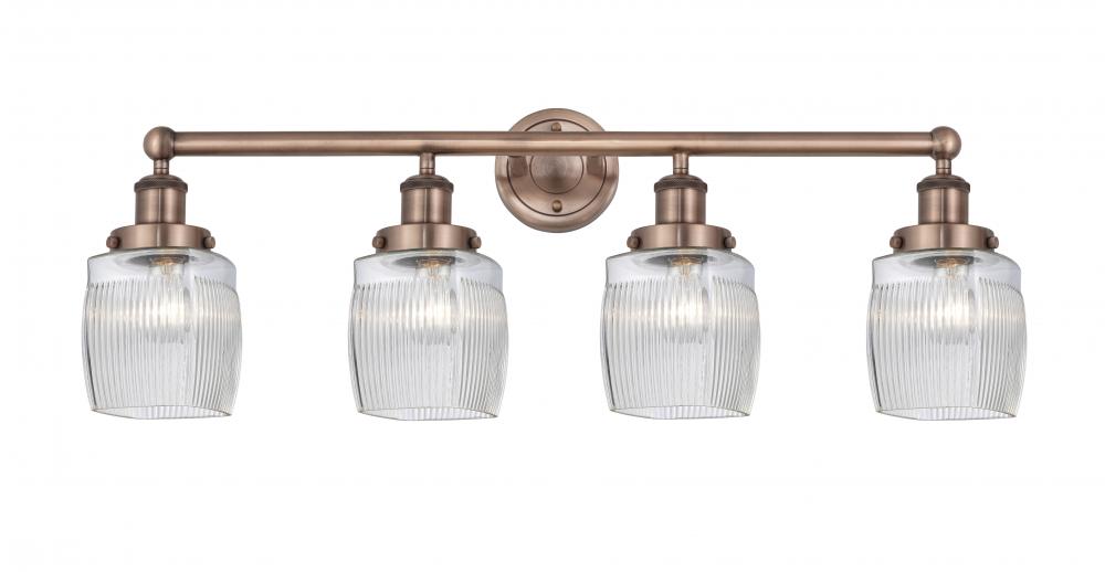 Colton - 4 Light - 33 inch - Antique Copper - Bath Vanity Light