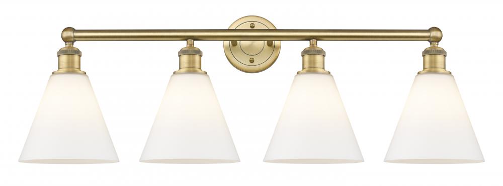 Berkshire - 4 Light - 35 inch - Brushed Brass - Bath Vanity Light