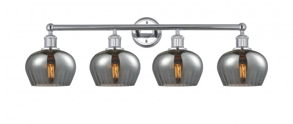 Fenton - 4 Light - 34 inch - Polished Chrome - Bath Vanity Light