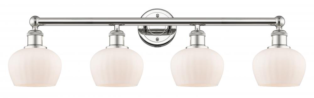 Fenton - 4 Light - 34 inch - Polished Nickel - Bath Vanity Light