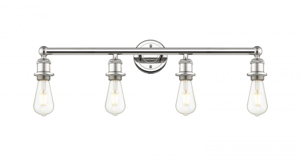 Edison - 4 Light - 29 inch - Polished Nickel - Bath Vanity Light