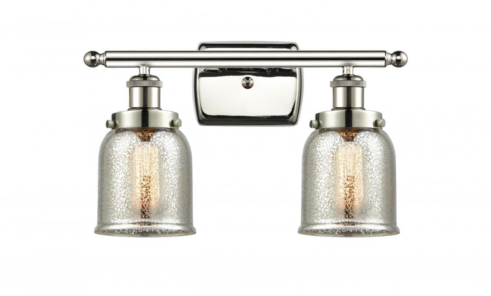 Bell - 2 Light - 16 inch - Polished Nickel - Bath Vanity Light