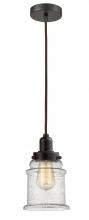 Innovations Lighting 100OB-10BR-0H-OB-G184 - Whitney - 1 Light - 8 inch - Oil Rubbed Bronze - Cord hung - Mini Pendant