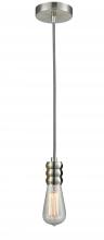 Innovations Lighting 100SN-10BW-5SN - Gatsby - 1 Light - 2 inch - Satin Nickel - Cord hung - Mini Pendant