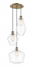 Innovations Lighting 113B-3P-AB-G652-MU - Cindyrella 3 Light 14 inch Multi-Pendant