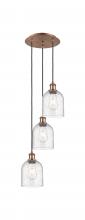 Innovations Lighting 113B-3P-AC-G558-6SDY - Bella - 3 Light - 12 inch - Antique Copper - Cord hung - Multi Pendant