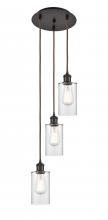 Innovations Lighting 113B-3P-OB-G802 - Clymer - 3 Light - 10 inch - Oil Rubbed Bronze - Cord Hung - Multi Pendant