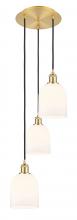 Innovations Lighting 113B-3P-SG-G558-6GWH - Bella - 3 Light - 12 inch - Satin Gold - Cord hung - Multi Pendant