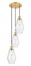 Innovations Lighting 113B-3P-SG-G654-7 - Cindyrella - 3 Light - 14 inch - Satin Gold - Cord Hung - Multi Pendant