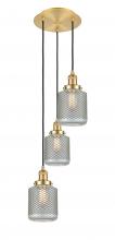 Innovations Lighting 113F-3P-SG-G262 - Stanton - 3 Light - 13 inch - Satin Gold - Cord hung - Multi Pendant