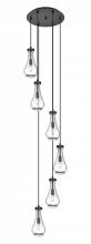 Innovations Lighting 116-451-1P-BK-G451-5CL - Owego - 6 Light - 16 inch - Matte Black - Multi Pendant