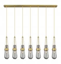 Innovations Lighting 127-452-1P-BB-G452-4SM - Milan - 7 Light - 48 inch - Brushed Brass - Linear Pendant