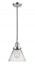 Innovations Lighting 201C-PC-G44 - Cone - 1 Light - 8 inch - Polished Chrome - Cord hung - Mini Pendant