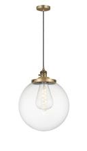 Innovations Lighting 201CSW-BB-G202-14 - Beacon - 1 Light - 14 inch - Brushed Brass - Cord hung - Mini Pendant