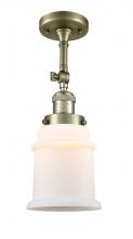 Innovations Lighting 201F-AB-G181 - Canton - 1 Light - 6 inch - Antique Brass - Semi-Flush Mount