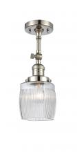 Innovations Lighting 201F-PN-G302-LED - Colton - 1 Light - 6 inch - Polished Nickel - Semi-Flush Mount