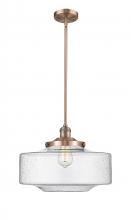 Innovations Lighting 201S-AC-G694-16 - Bridgeton - 1 Light - 12 inch - Antique Copper - Stem Hung - Mini Pendant