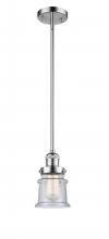 Innovations Lighting 201S-PC-G184S-LED - Canton - 1 Light - 5 inch - Polished Chrome - Stem Hung - Mini Pendant