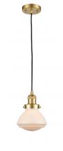 Innovations Lighting 201S-SG-G321 - Olean - 1 Light - 7 inch - Satin Gold - Stem Hung - Mini Pendant