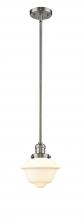 Innovations Lighting 201S-SN-G531-LED - Oxford - 1 Light - 8 inch - Brushed Satin Nickel - Stem Hung - Mini Pendant