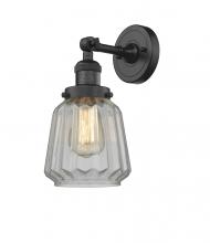 Innovations Lighting 203-BK-G142 - Chatham - 1 Light - 7 inch - Matte Black - Sconce