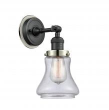 Innovations Lighting 203BK-BPPN-HRPN-G194 - Bellmont - 1 Light - 7 inch - Matte Black - Sconce