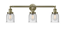 Innovations Lighting 205-AB-G54 - Bell - 3 Light - 30 inch - Antique Brass - Bath Vanity Light