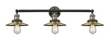 Innovations Lighting 205-BAB-M4 - Railroad - 3 Light - 32 inch - Black Antique Brass - Bath Vanity Light