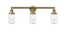 Innovations Lighting 205-BB-G312 - Dover - 3 Light - 31 inch - Brushed Brass - Bath Vanity Light