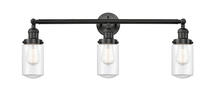 Innovations Lighting 205-BK-G312 - Dover - 3 Light - 31 inch - Matte Black - Bath Vanity Light