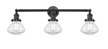 Innovations Lighting 205-BK-G322 - Olean - 3 Light - 31 inch - Matte Black - Bath Vanity Light