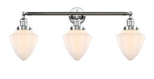 Innovations Lighting 205-PC-G661-7 - Bullet - 3 Light - 34 inch - Polished Chrome - Bath Vanity Light