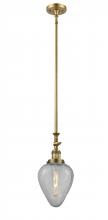 Innovations Lighting 206-BB-G165 - Geneseo - 1 Light - 7 inch - Brushed Brass - Stem Hung - Mini Pendant