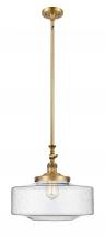 Innovations Lighting 206-BB-G694-16 - Bridgeton - 1 Light - 16 inch - Brushed Brass - Stem Hung - Mini Pendant