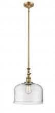 Innovations Lighting 206-BB-G72-L - Bell - 1 Light - 12 inch - Brushed Brass - Stem Hung - Mini Pendant