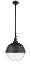 Innovations Lighting 206-BK-HFS-124-BK - Hampden - 1 Light - 13 inch - Matte Black - Stem Hung - Pendant