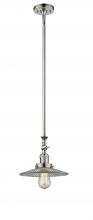 Innovations Lighting 206-PN-G2 - Halophane - 1 Light - 9 inch - Polished Nickel - Stem Hung - Mini Pendant