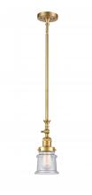 Innovations Lighting 206-SG-G184S - Canton - 1 Light - 5 inch - Satin Gold - Stem Hung - Mini Pendant